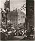 William Hogarth Beer Street 1806 Vintage A4 Photo Print