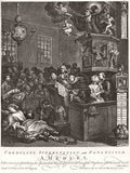 William Hogarth Credulity Superstition And Fanaticism 18thc Vintage A4 Photo Print