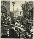 William Hogarth Gin Lane 1807 Vintage A4 Photo Print