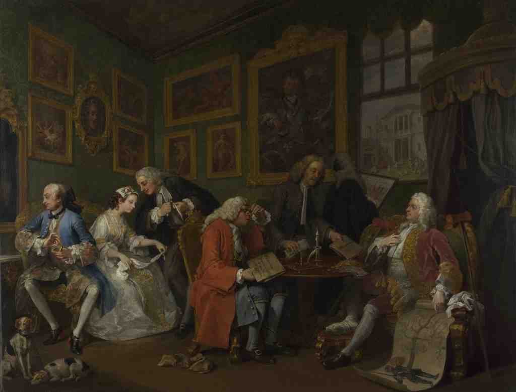 William Hogarth Marriage A la Mode 1, The Marriage Settlement A4 Photo Print