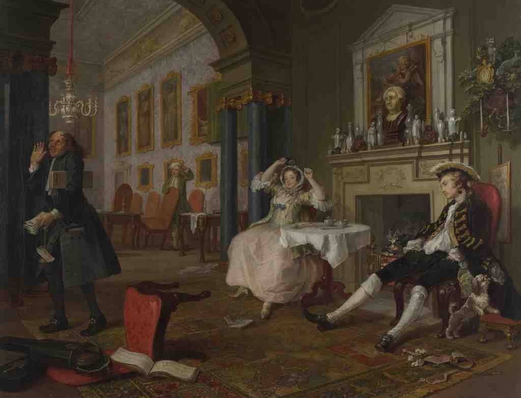 William Hogarth Marriage A la Mode 2, The Tete a Tete A4 Photo Print
