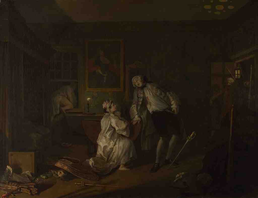 William Hogarth Marriage A la Mode 5, The Bagnio A4 Photo Print