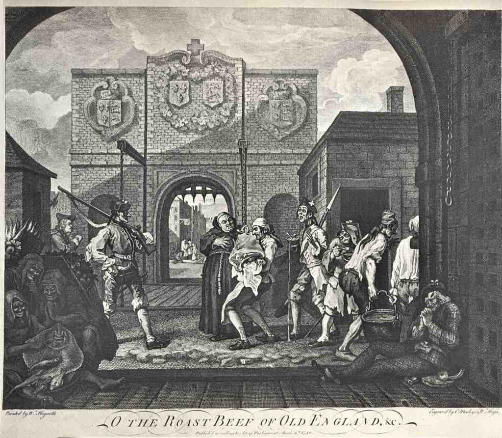 William Hogarth O The Roast Beef Of Old England Vintage A4 Photo Print