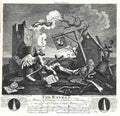 William Hogarth The Bathos 18thc Vintage A4 Photo Print