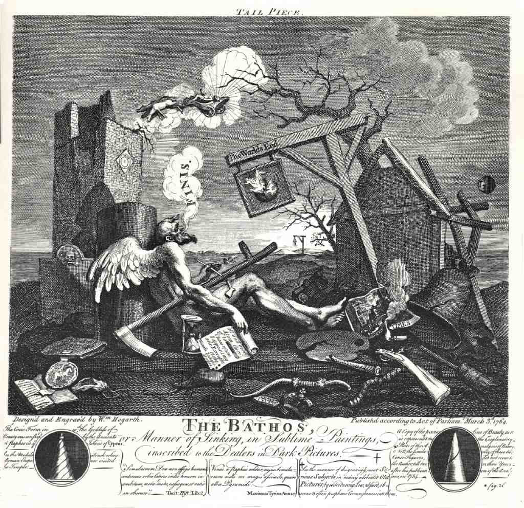 William Hogarth The Bathos 18thc Vintage A4 Photo Print
