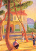 William James Glackens bowlers la ciotat 1930 CROP A4 Photo Print