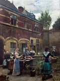 William Logsdail alms houses antwerp belgium 1880 Art A4 Photo Print