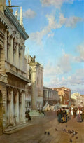 William Logsdail by the lion of st mark venice 1885 Art A4 Photo Print