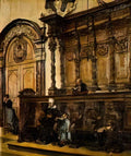 William Logsdail church interior 1880 Art A4 Photo Print