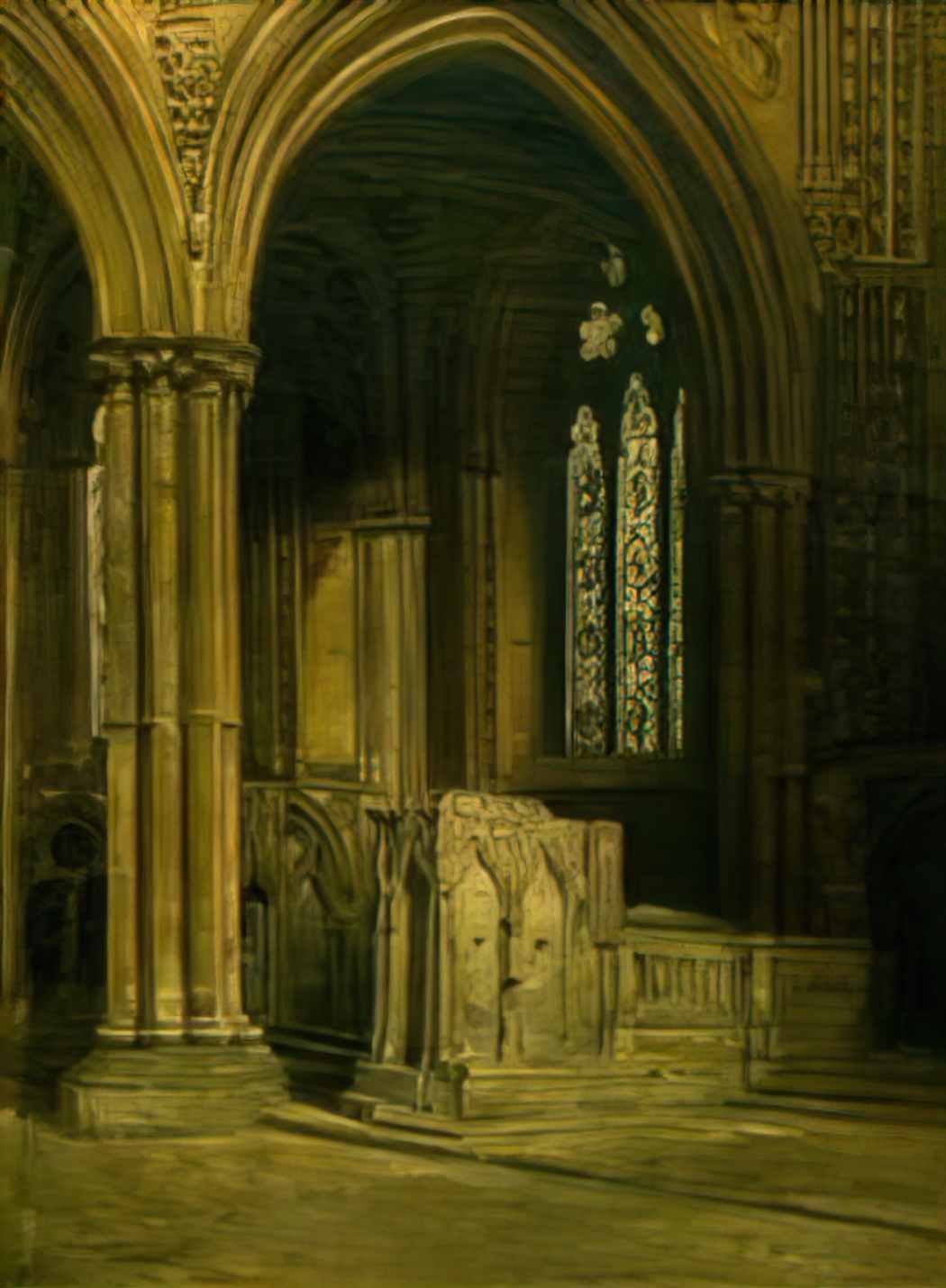 William Logsdail lincoln cathedral 1875 Art A4 Photo Print