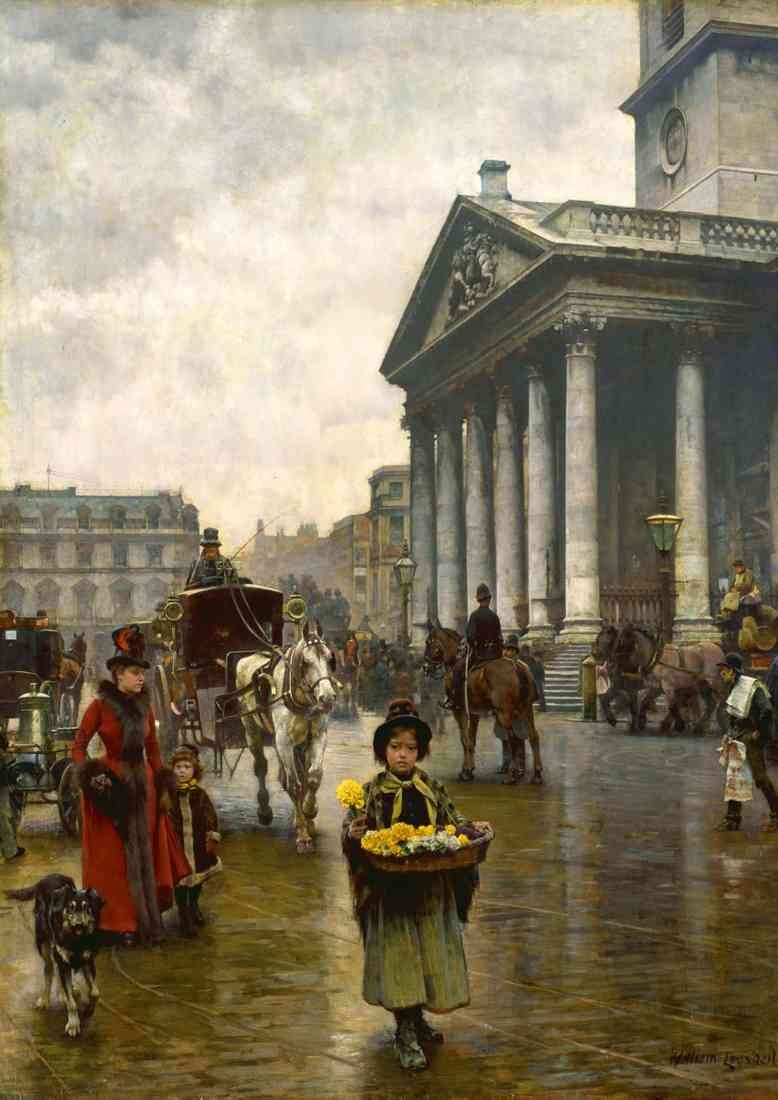 William Logsdail st martin in the fields 2 CROP A4 Photo Print