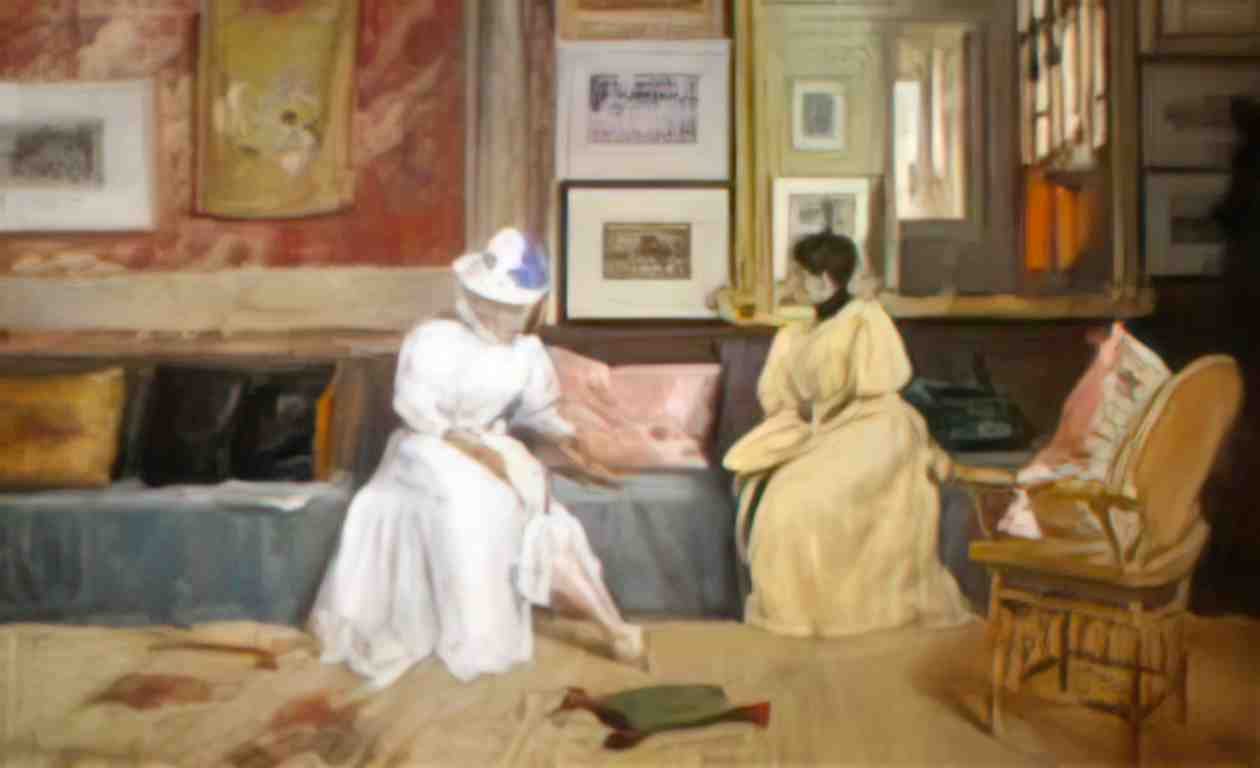 William Merritt Chase a friendly call Art A4 Photo Print