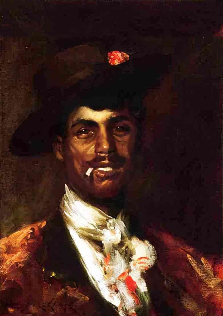 William Merritt Chase a gypsy swell A4 Photo Print