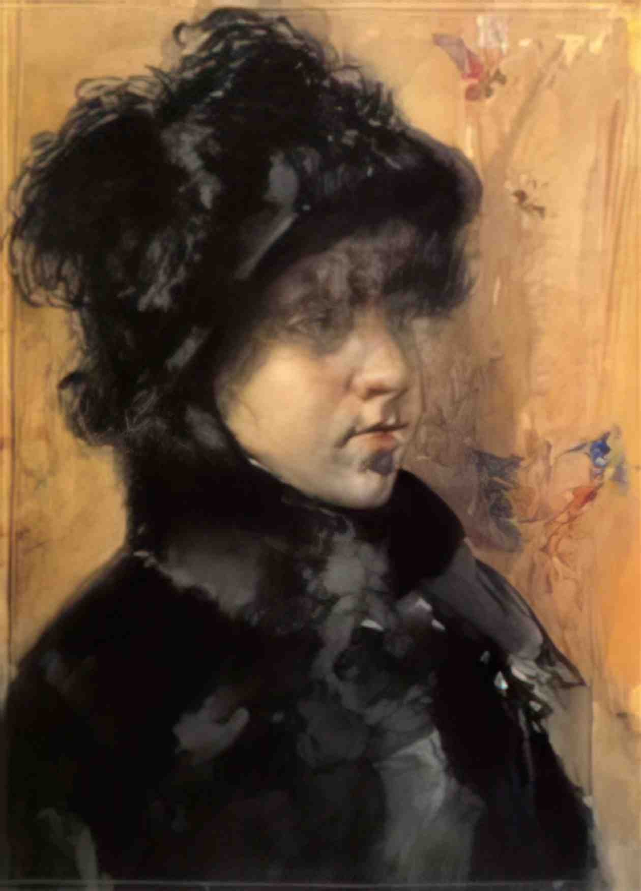 William Merritt Chase a portrait study Art A4 Photo Print