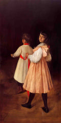 William Merritt Chase at play Art A4 Photo Print
