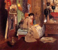 William Merritt Chase connoisseur the studio corner Art A4 Photo Print