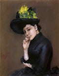 William Merritt Chase contemplation Art A4 Photo Print