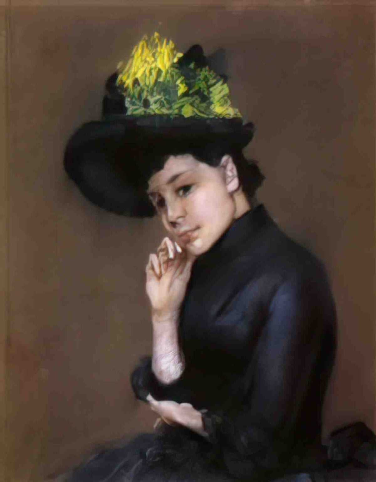 William Merritt Chase contemplation Art A4 Photo Print