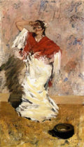 William Merritt Chase dancing girl Art A4 Photo Print