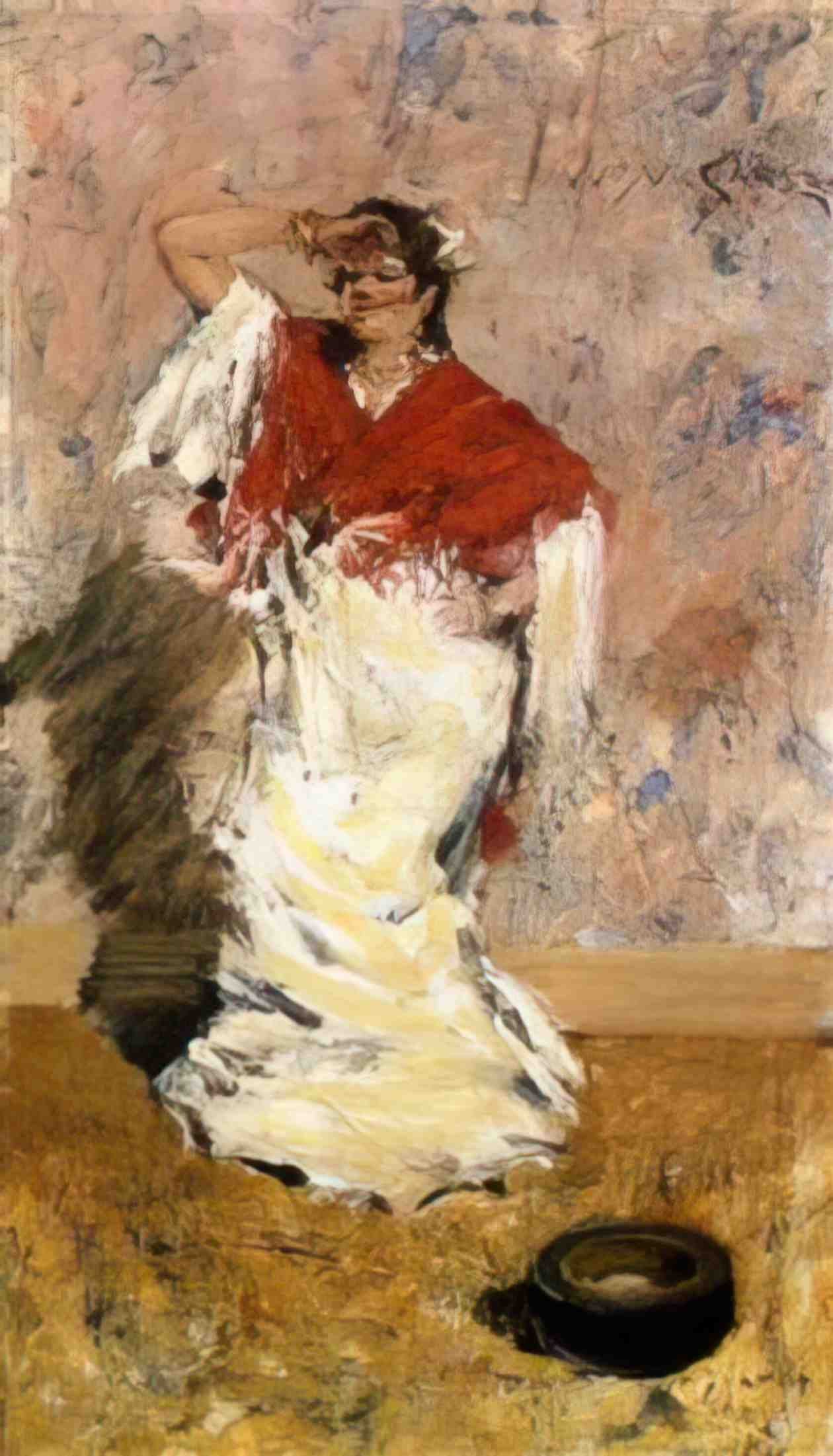 William Merritt Chase dancing girl Art A4 Photo Print
