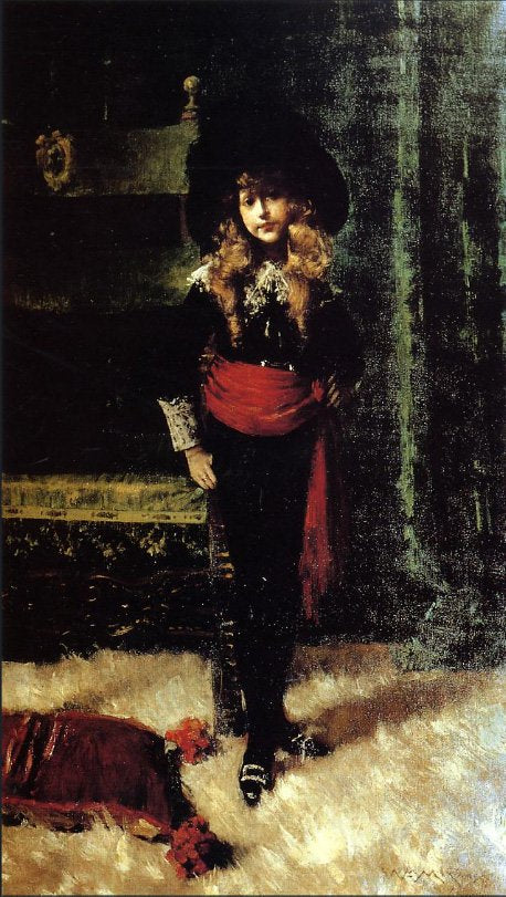 William Merritt Chase elsie leslie lyde as little lord fauntleroy A4 Photo Print