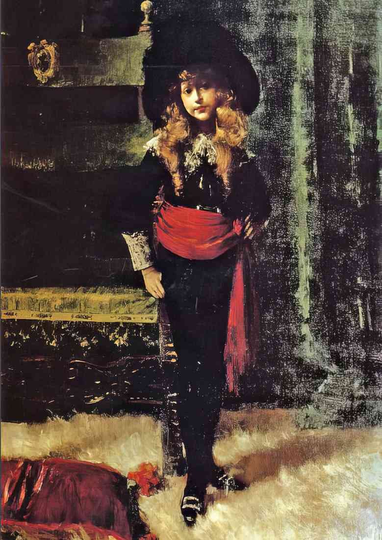 William Merritt Chase elsie leslie lyde as little lord fauntleroy CROP A4 Photo Print