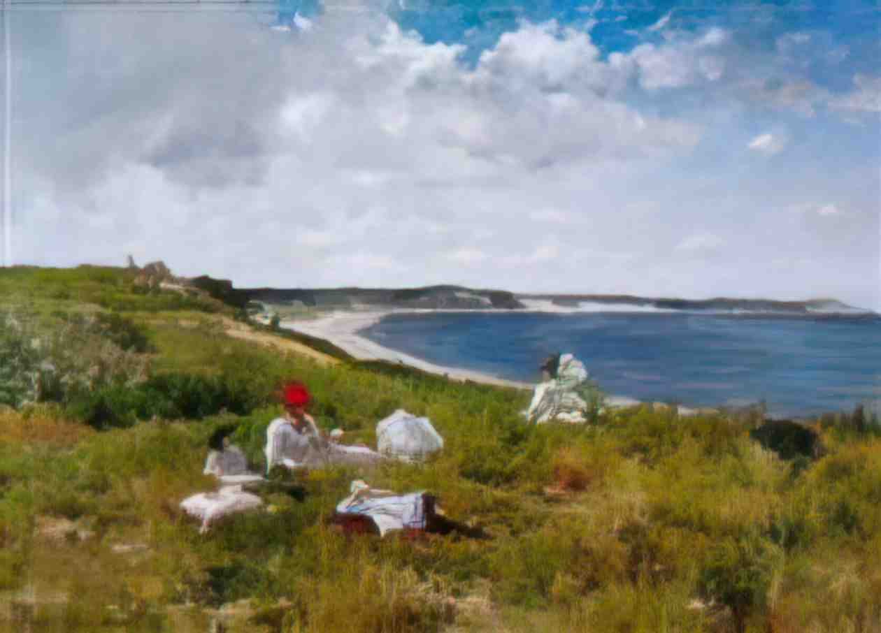 William Merritt Chase idle hours Art A4 Photo Print