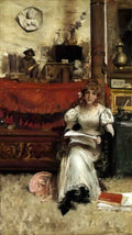 William Merritt Chase in the studio 1 Art A4 Photo Print