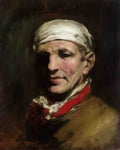 William Merritt Chase man with bandana 1878 Art A4 Photo Print