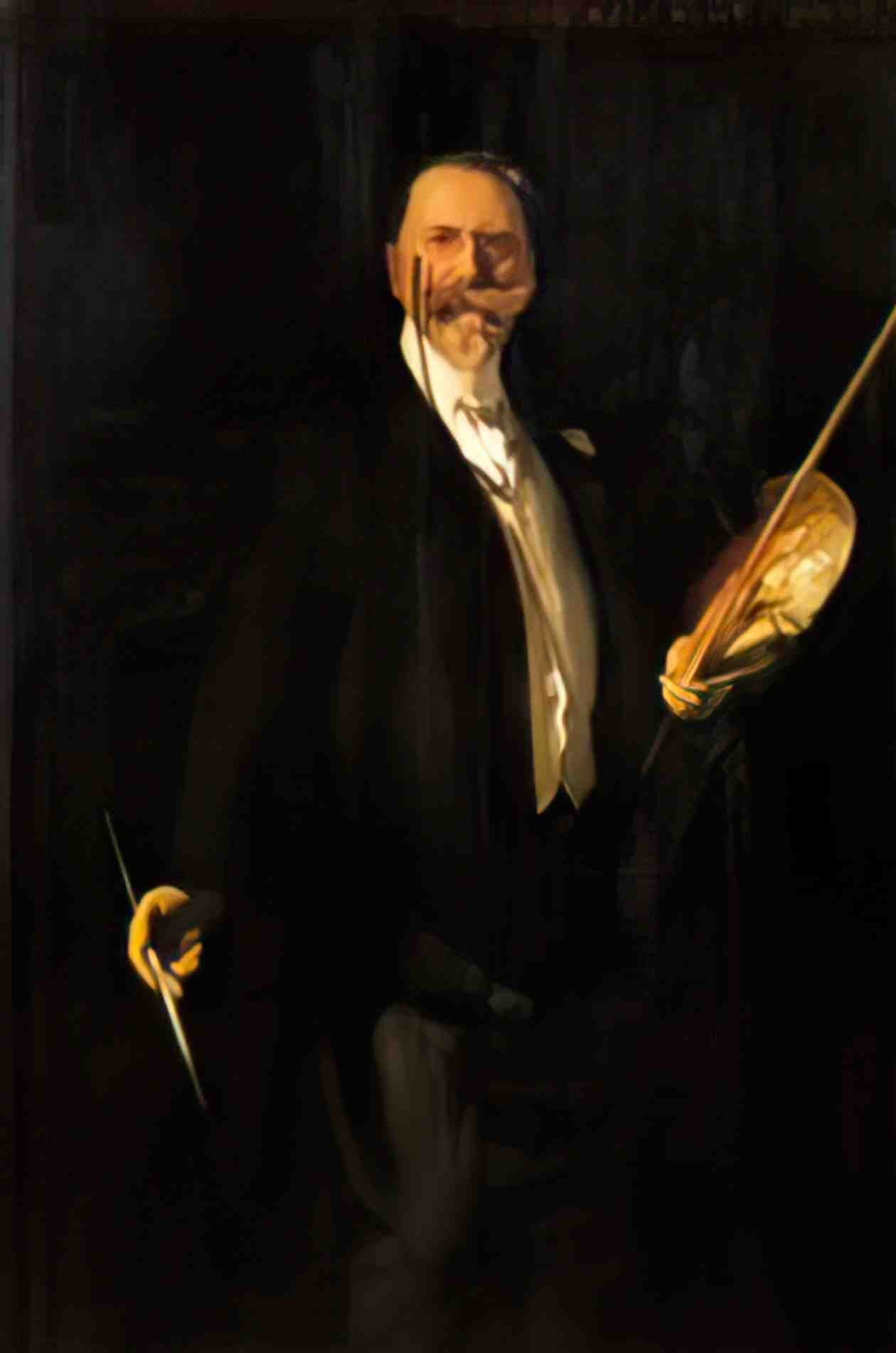 William Merritt Chase portrait Art A4 Photo Print