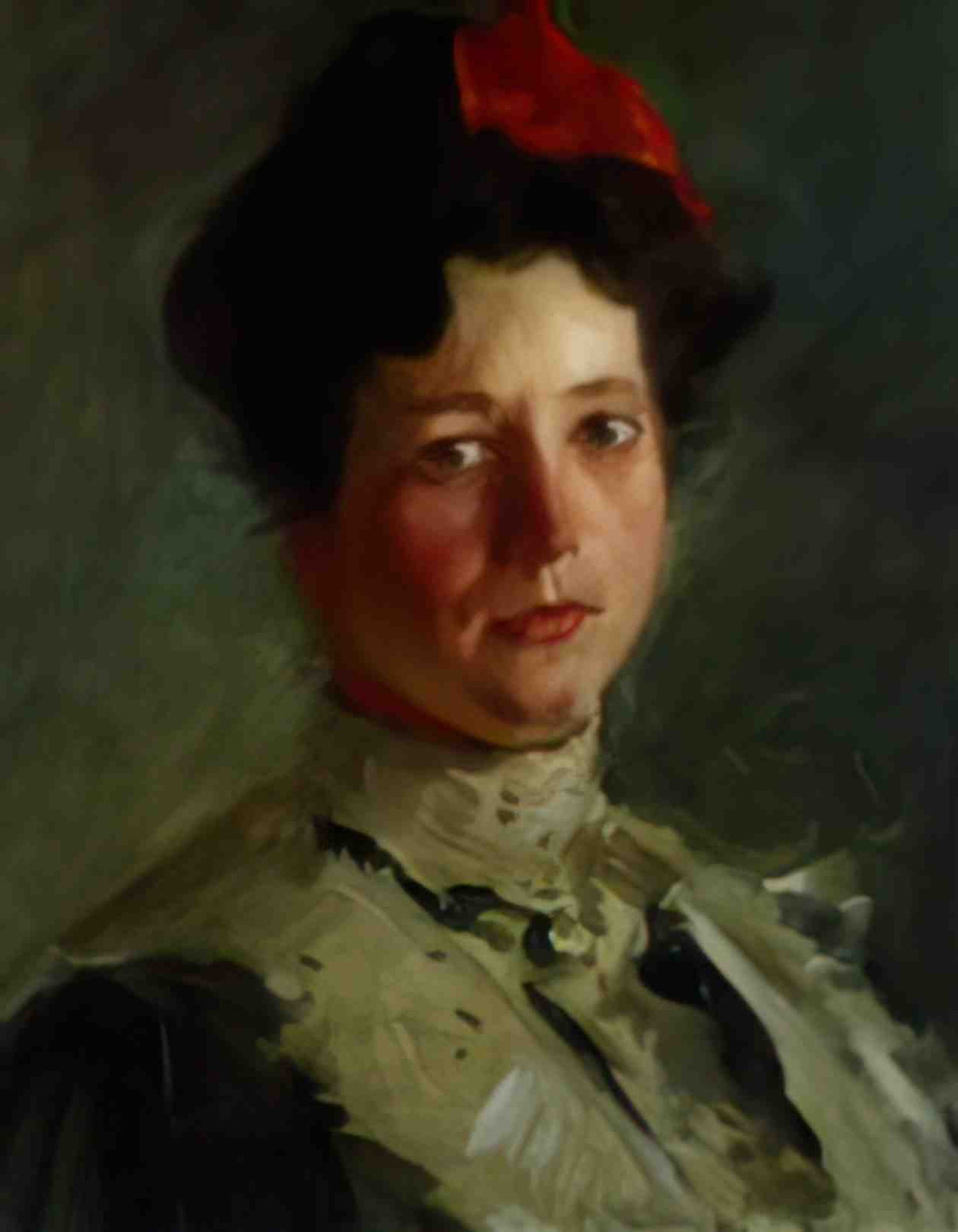 William Merritt Chase portrait of martha walter Art A4 Photo Print