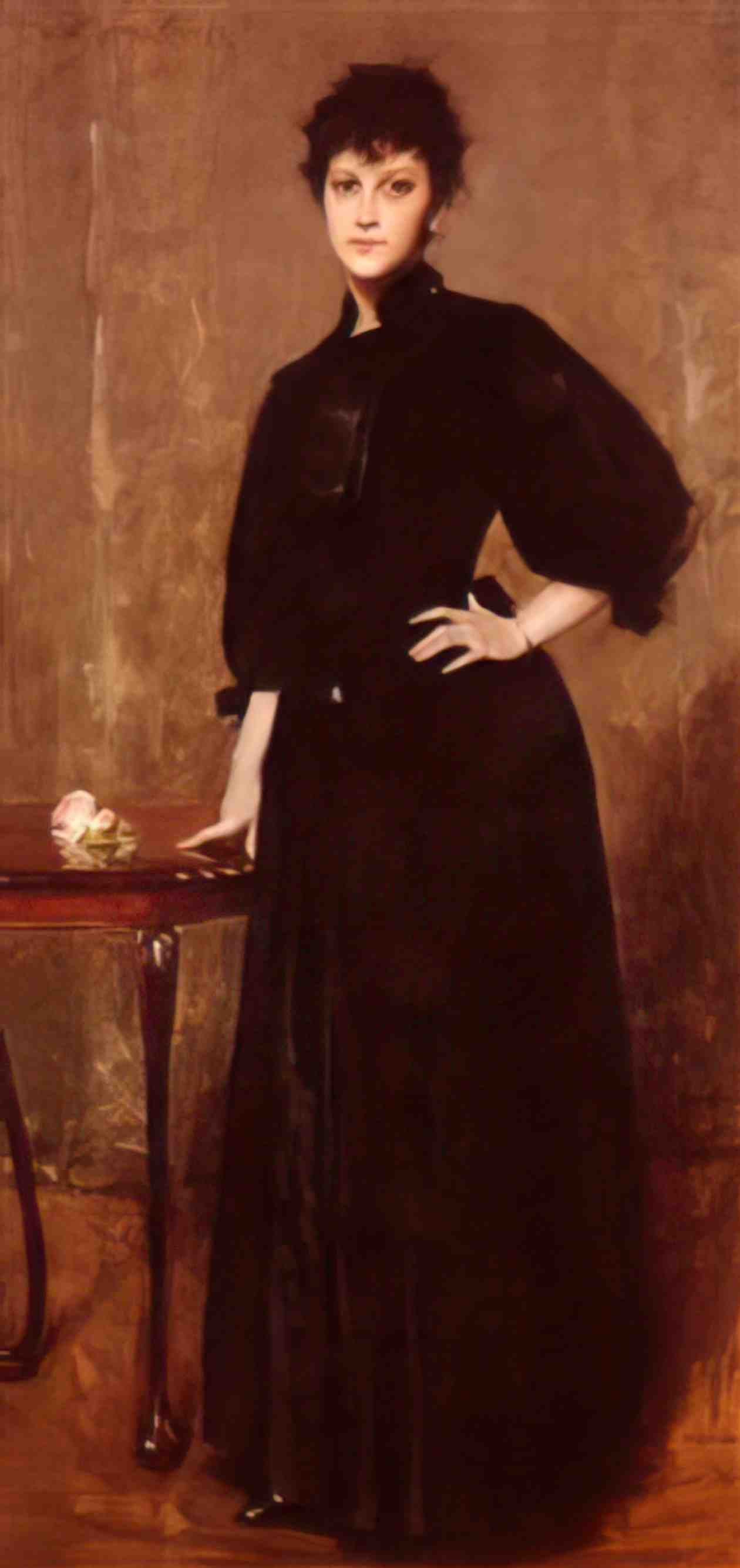 William Merritt Chase portrait of mrs c Art A4 Photo Print
