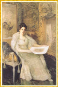 William Merritt Chase portrait of susan watkins Art A4 Photo Print