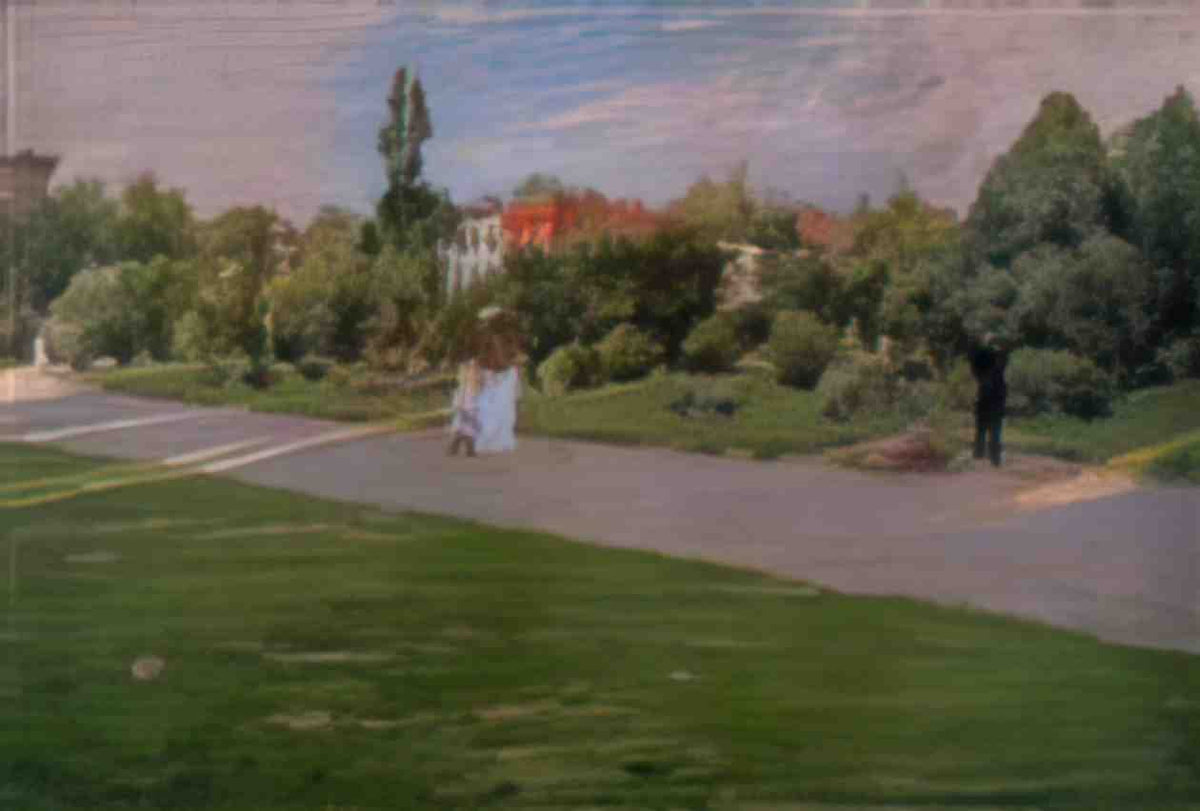 William Merritt Chase prospect park brooklyn 1 Art A4 Photo Print