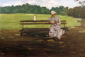 William Merritt Chase prospect park brooklyn Art A4 Photo Print