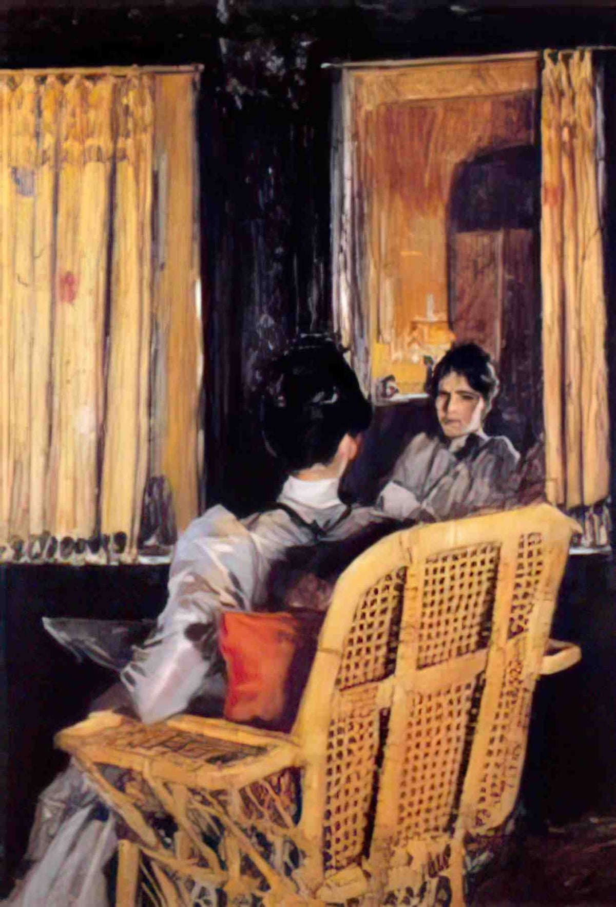 William Merritt Chase reflection Art A4 Photo Print