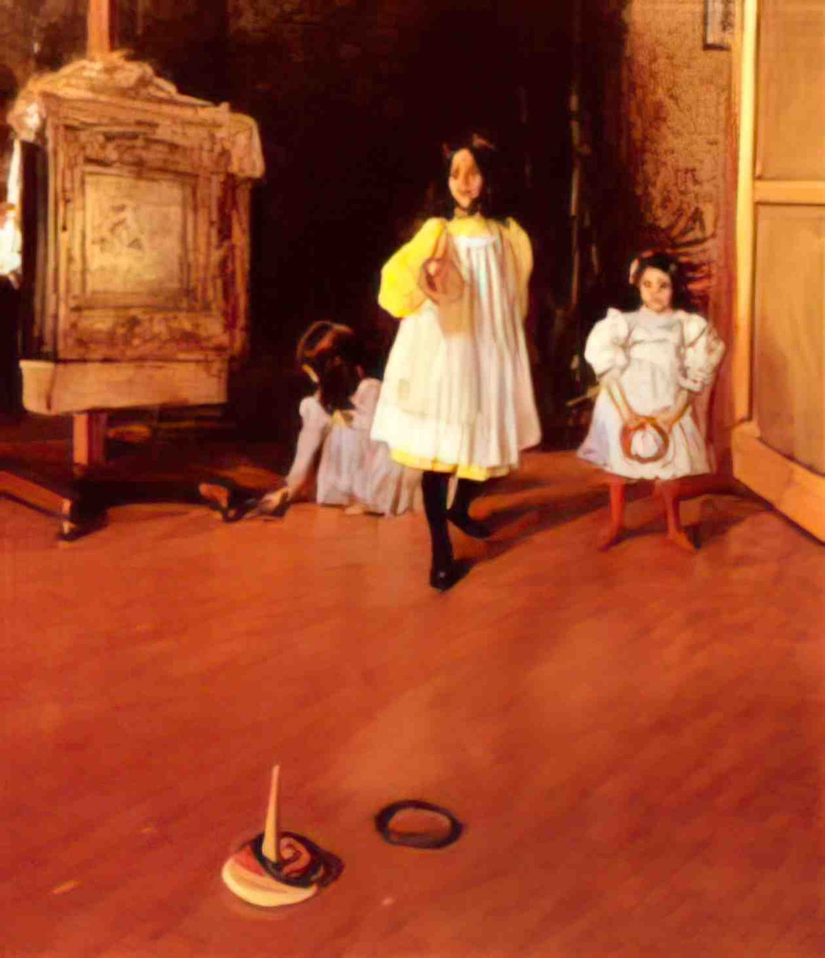 William Merritt Chase ring toss Art A4 Photo Print