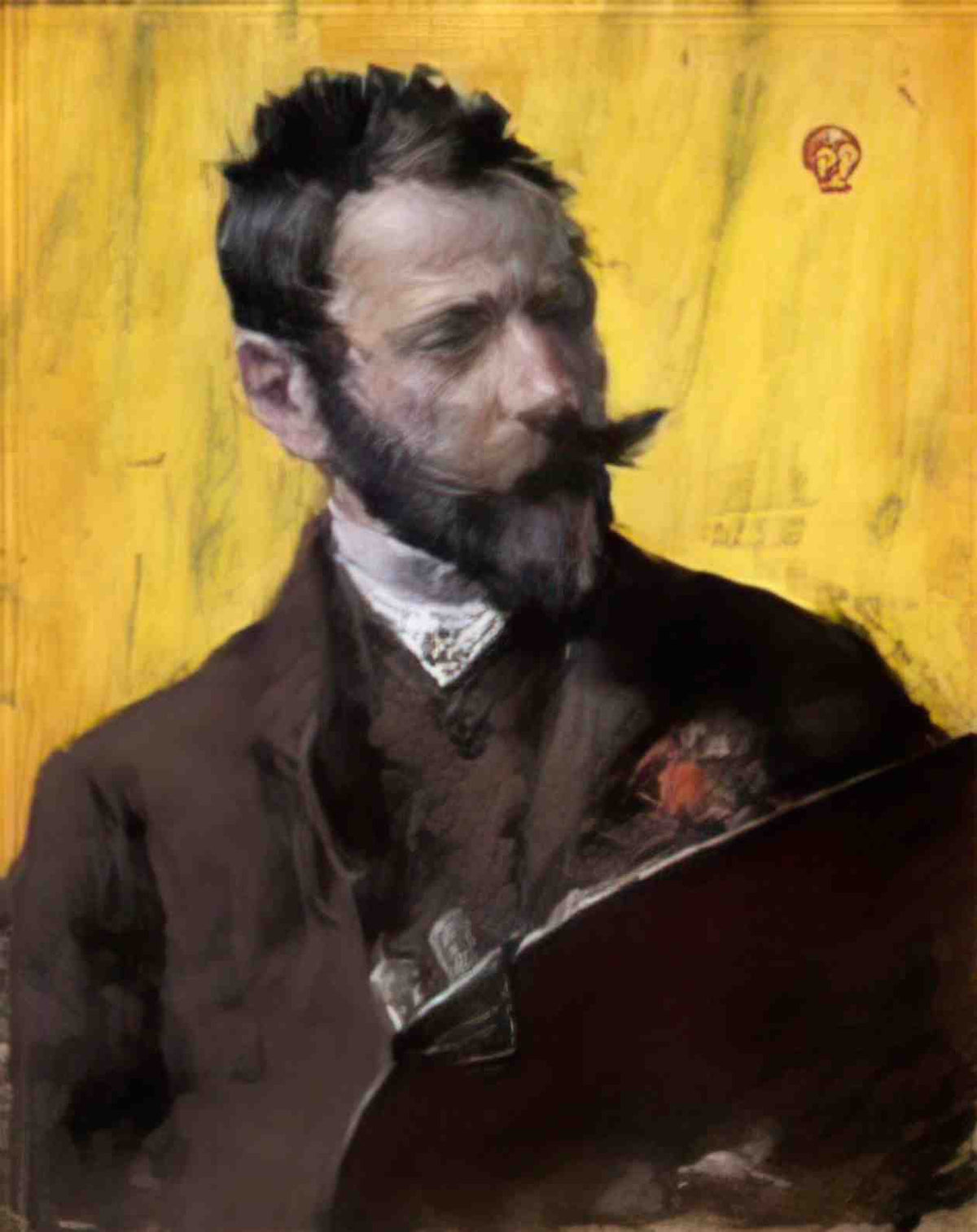 William Merritt Chase self portrait Art A4 Photo Print
