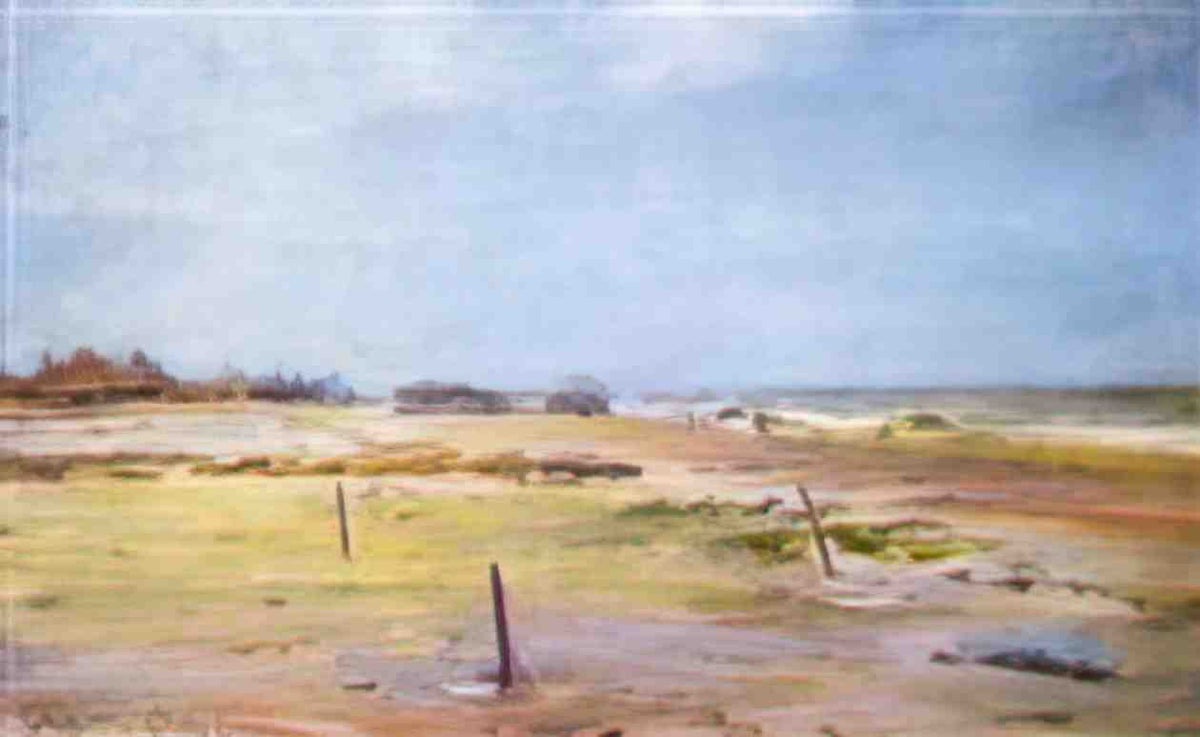 William Merritt Chase shore scene Art A4 Photo Print