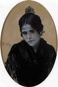 William Merritt Chase spanish girl Art A4 Photo Print