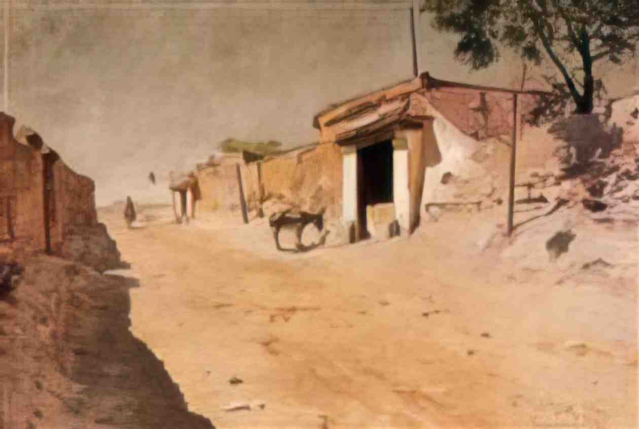 William Merritt Chase spanish village Art A4 Photo Print