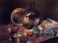 William Merritt Chase still life brass and glass Art A4 Photo Print