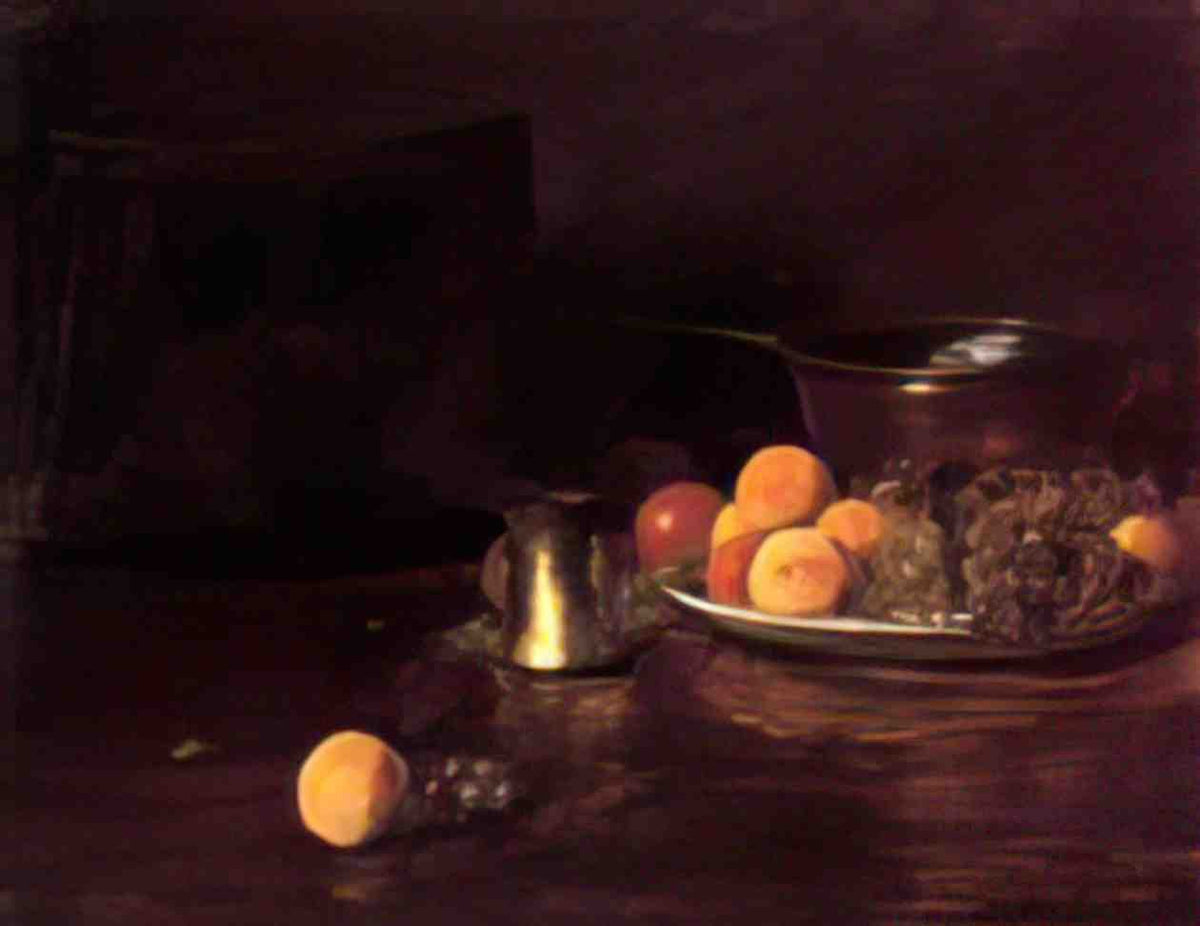 William Merritt Chase still life fruit Art A4 Photo Print