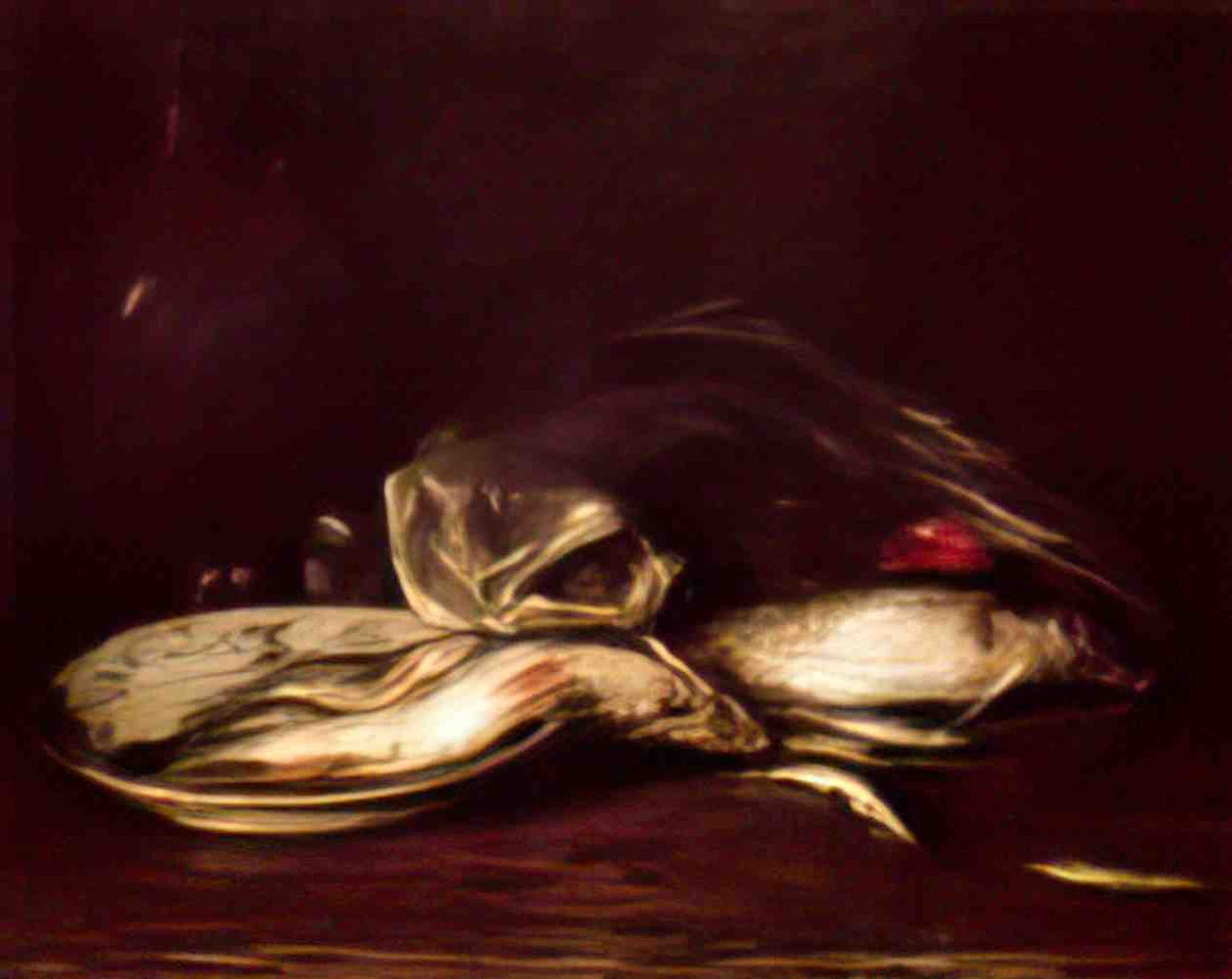 William Merritt Chase still life with fish 1915 Art A4 Photo Print