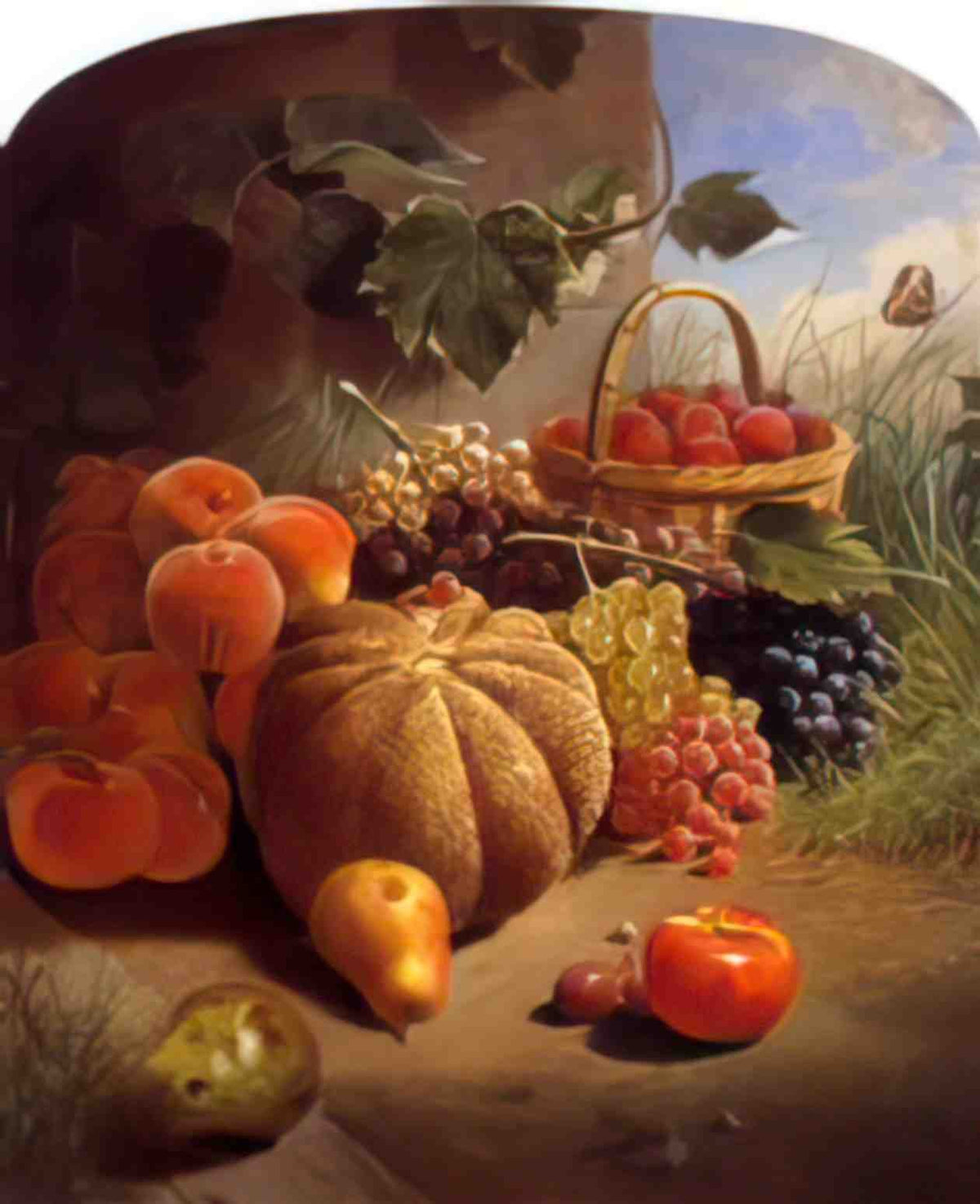 William Merritt Chase still life with fruit Art A4 Photo Print