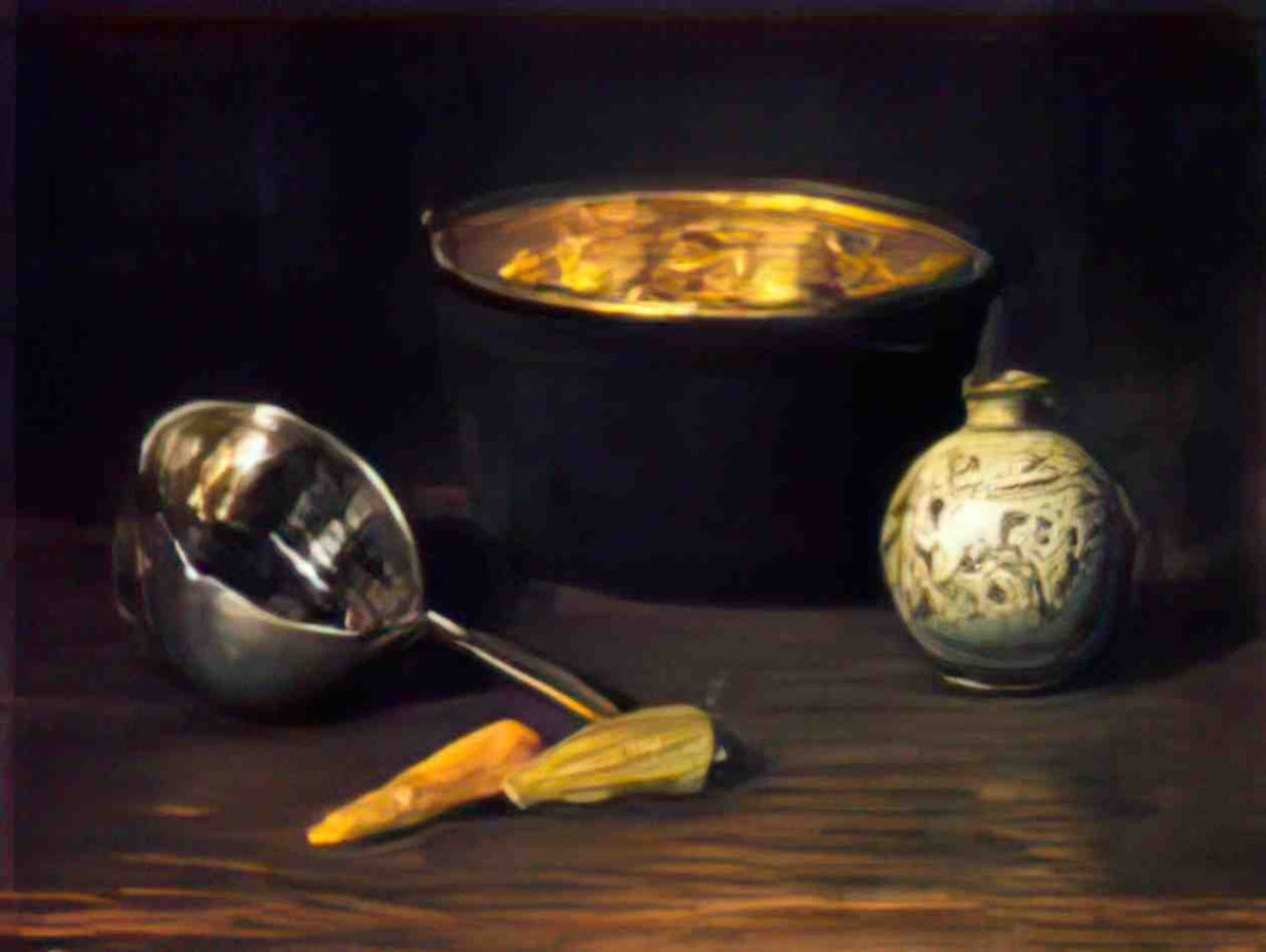 William Merritt Chase still life with pepper and carrot Art A4 Photo Print