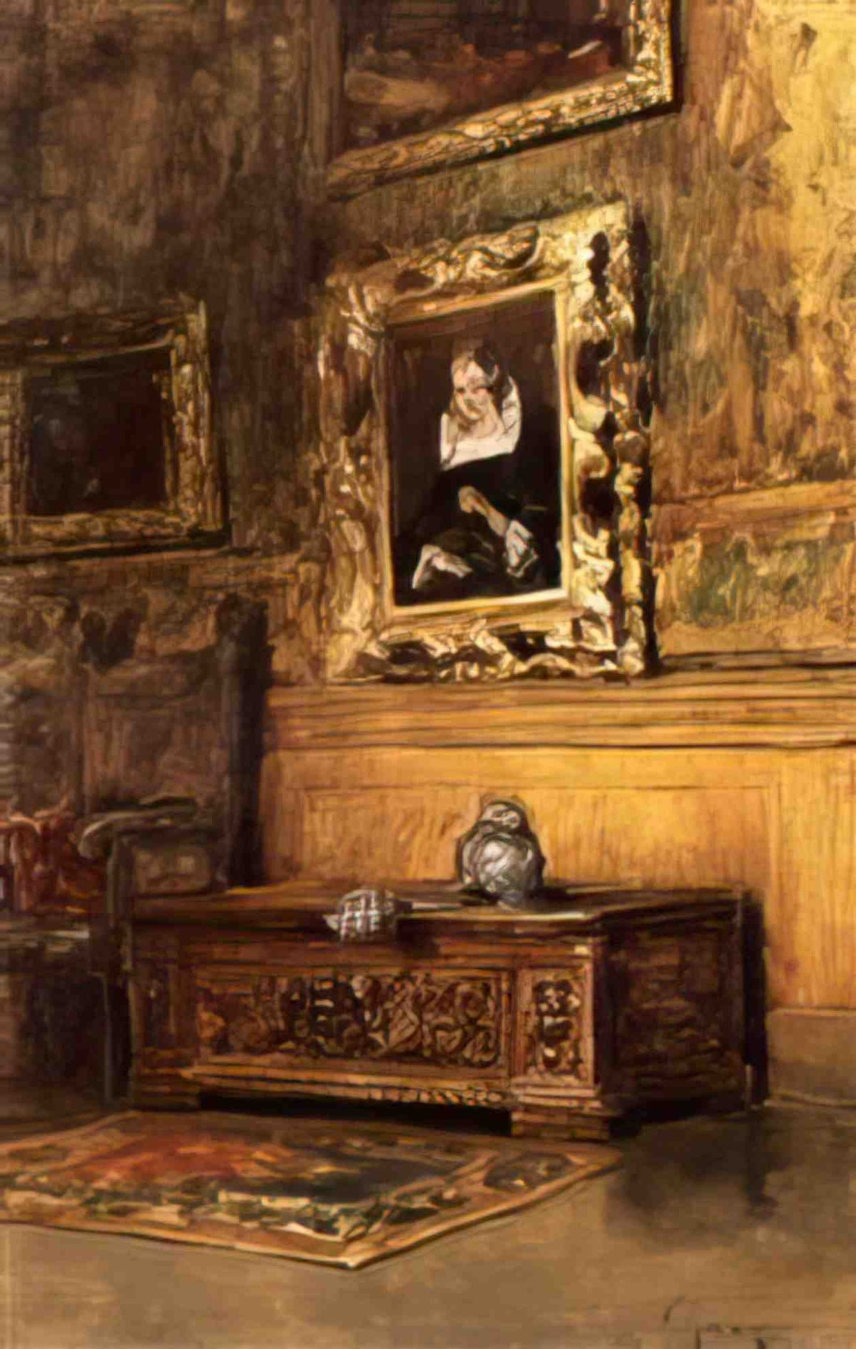 William Merritt Chase studio interior Art A4 Photo Print
