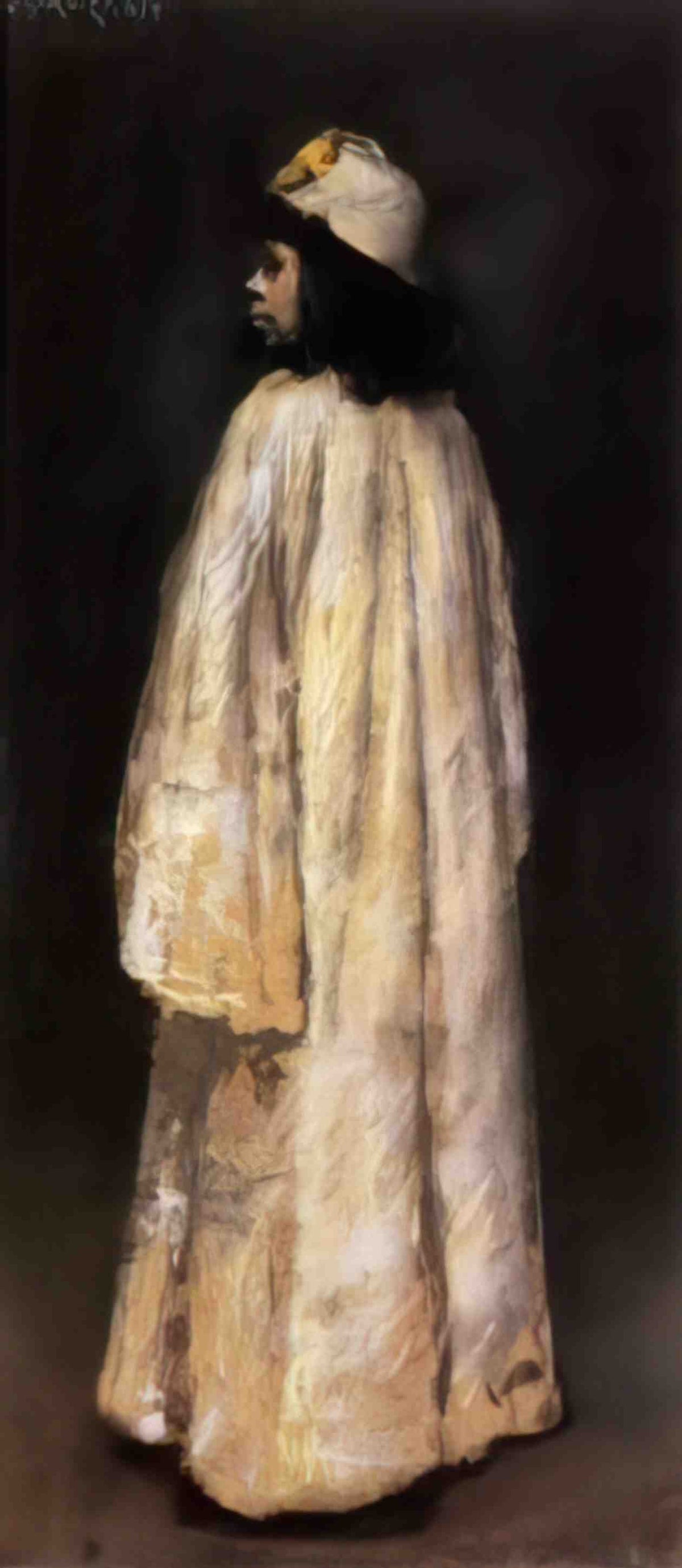 William Merritt Chase study of an arab girl Art A4 Photo Print