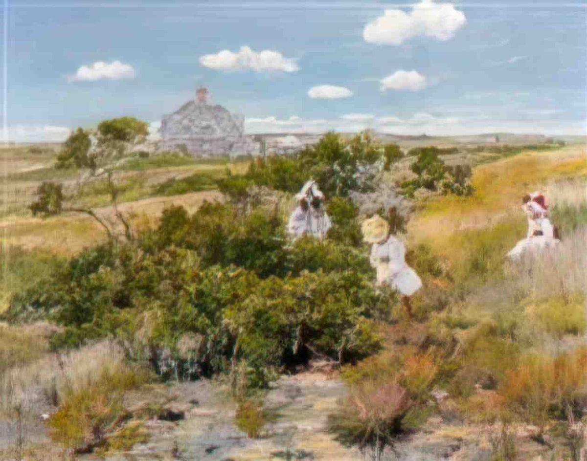 William Merritt Chase the bayberry bush Art A4 Photo Print