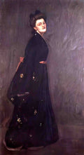 William Merritt Chase the black kimono 1 Art A4 Photo Print